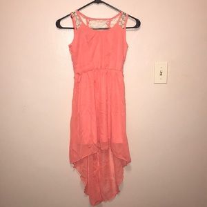 Coral Flowy Sundress
